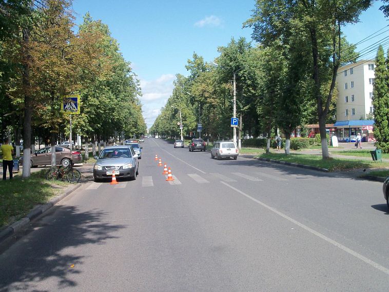 В Железногорске 9-летний велосипедист попал под колёса иномарки