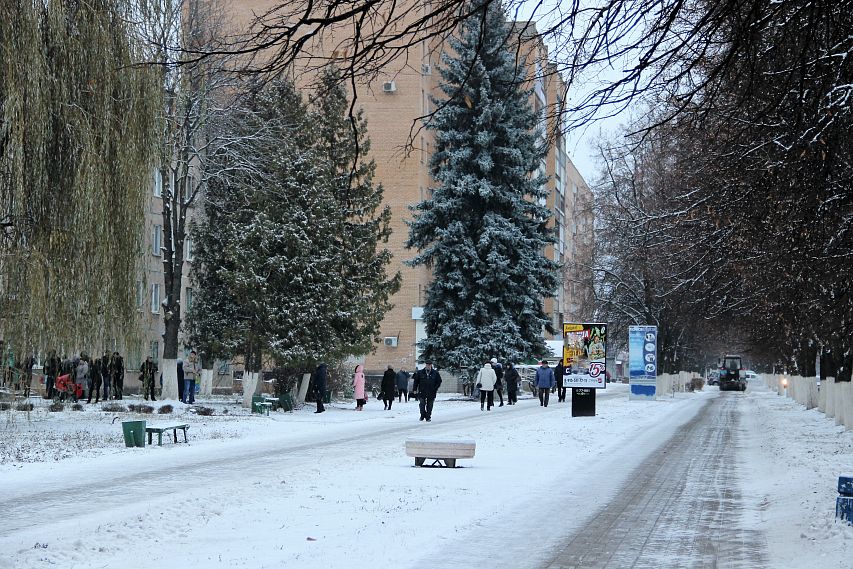 Зима близко: в Железногорске выпал снег